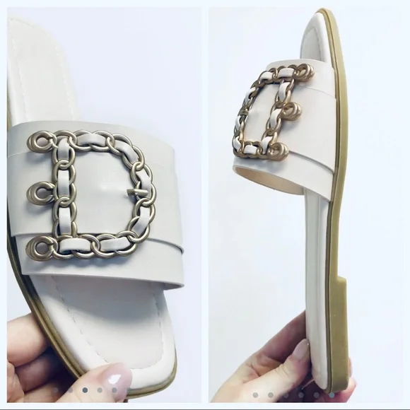 30 Deena Fabulous Chic Sliders Sandals - Picture 3 of 7